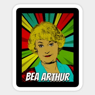 Bea Arthur Golden Girls Pop Art Design // Fan Art Sticker